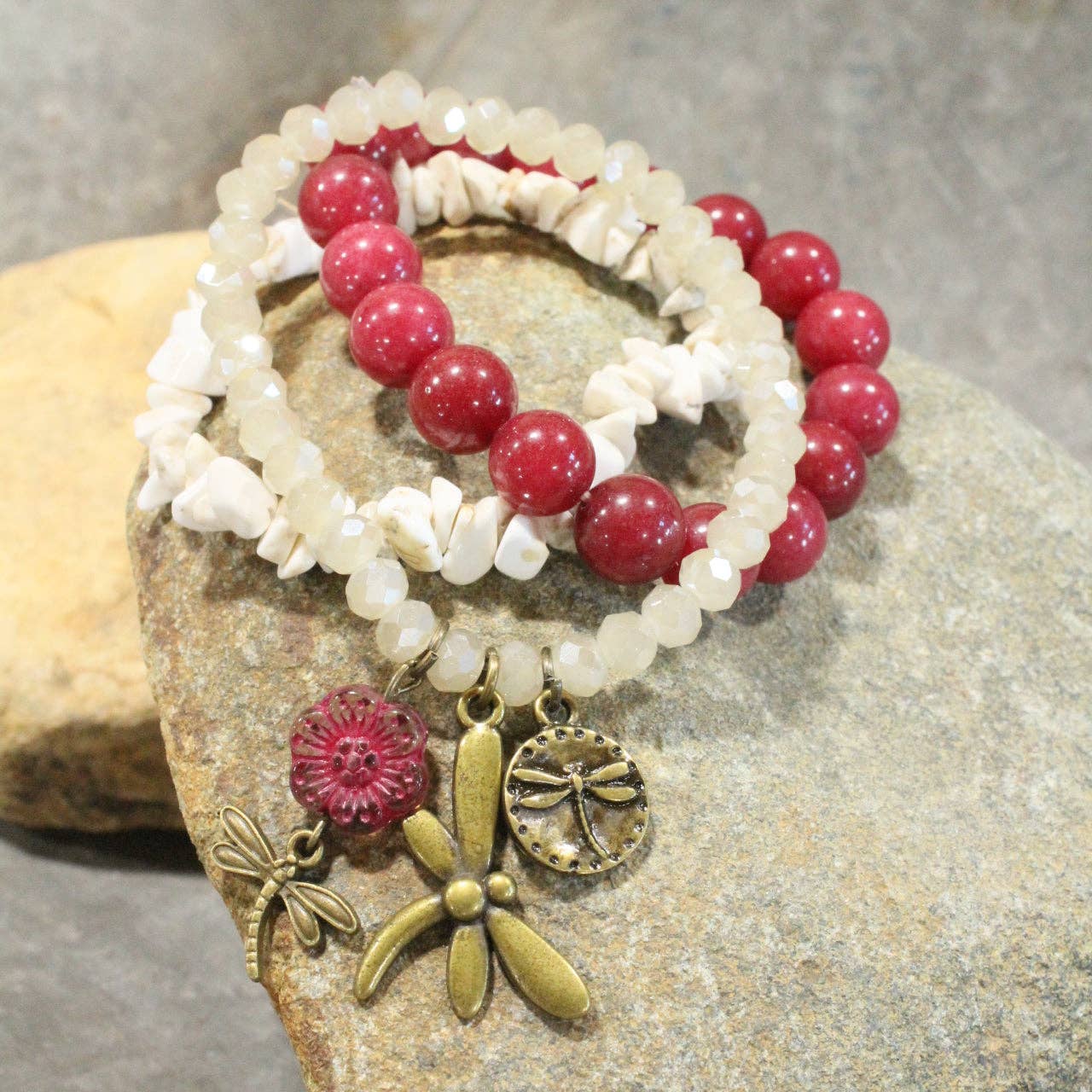 Enjoying The Sounds Of Summer Stretch Bracelet Set