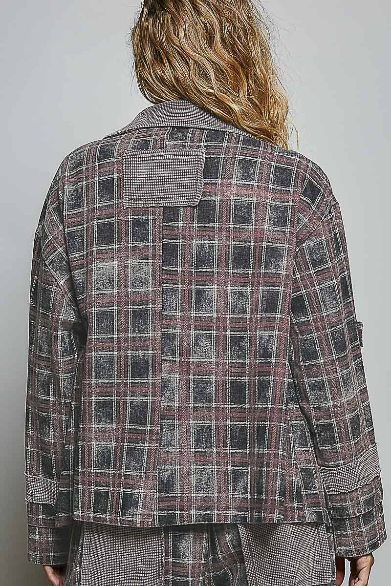 The Celestine Jacket — Olive Plaid