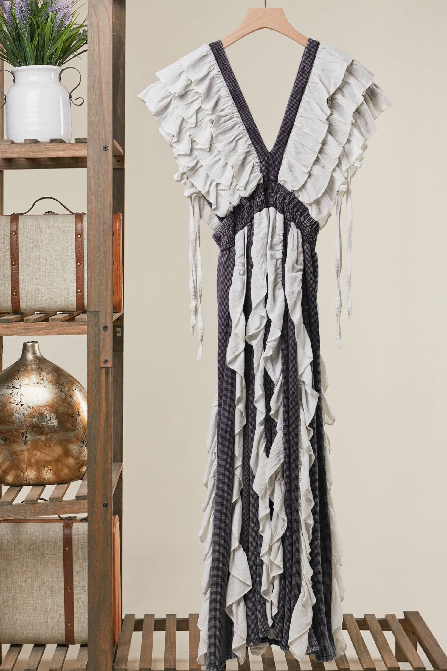 Charity Tiered Ruffle Maxi Dress