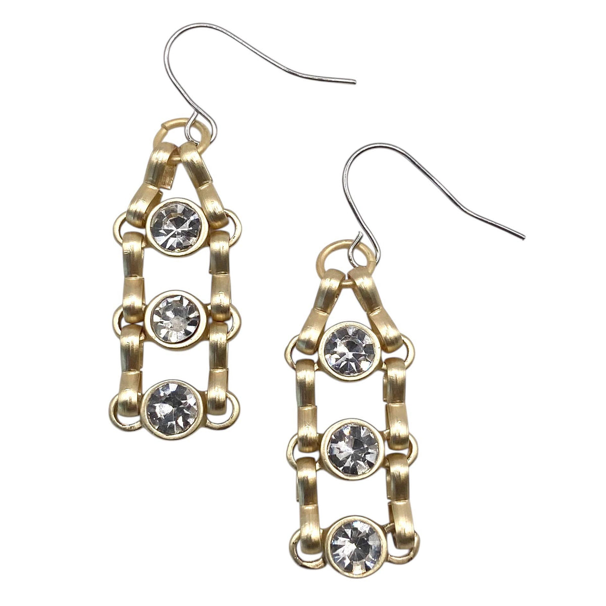 Sparkle Link Drop Earrings