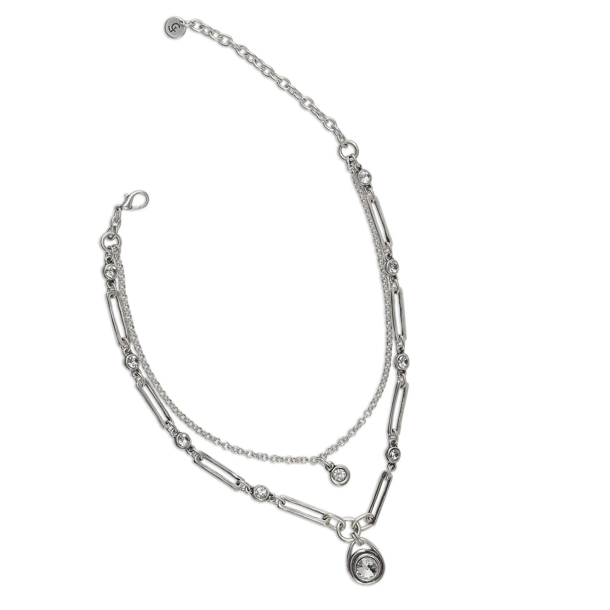 Crystal Duet Layered Necklace